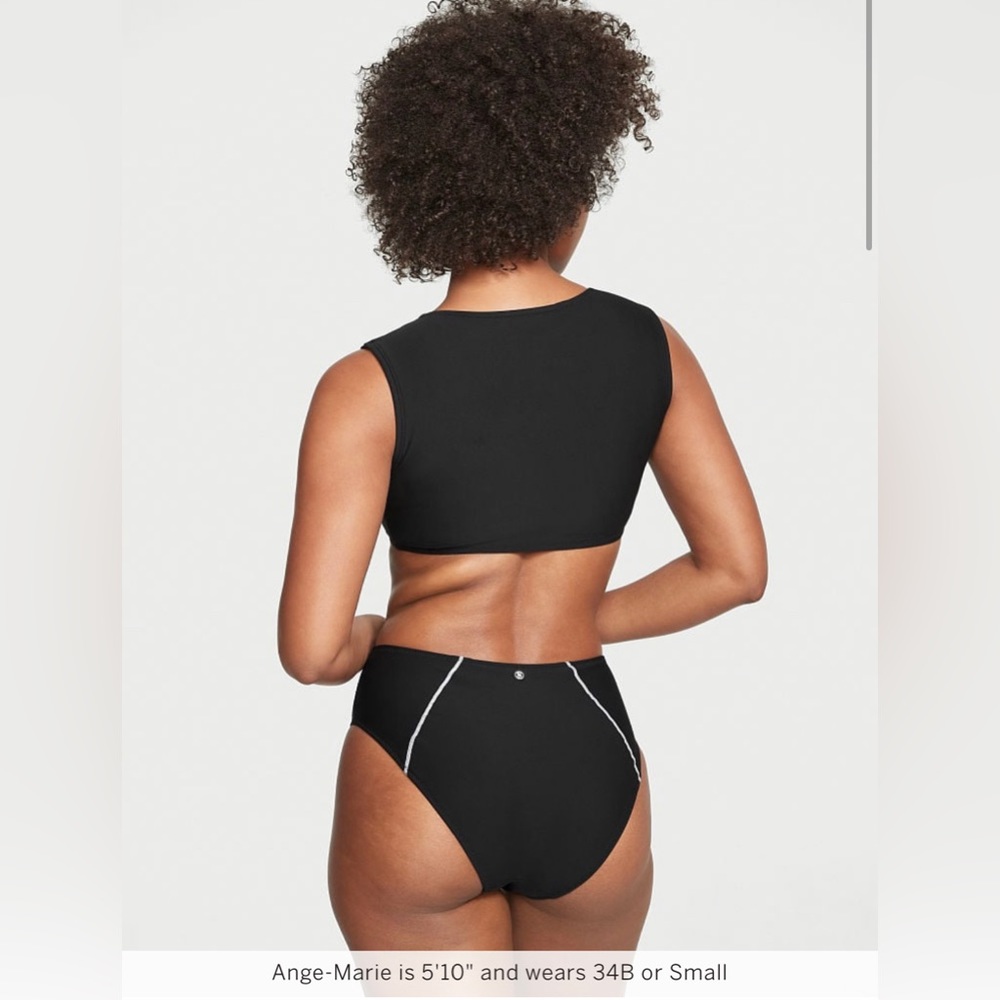 🆕 VICTORIA'S SECRET VS SWIM SEXY SPORT CROPPED TEE BIKINI TOP BACK LARGE - Picture 3 of 16